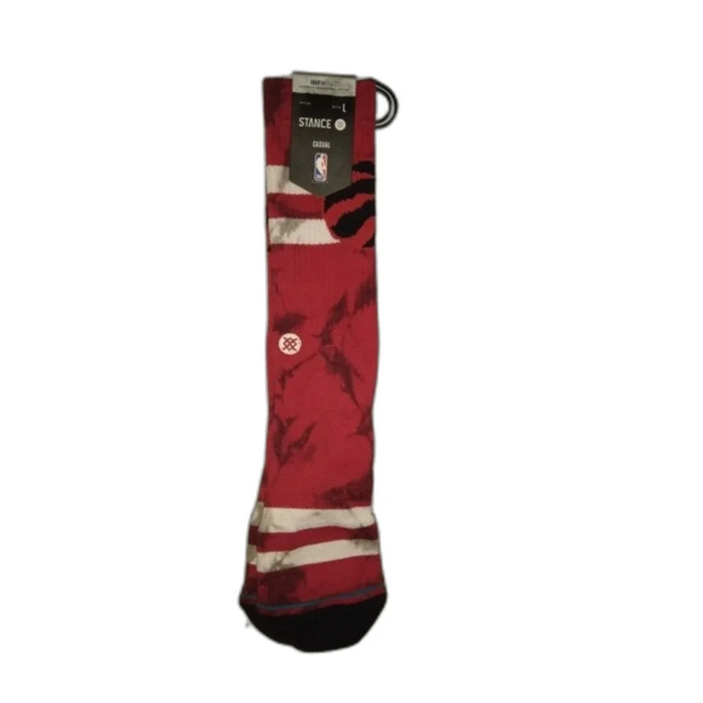 Stance Toronto Raptors Dyed Crew Socks | L (Men 9-13 / Women 11-14) NWT